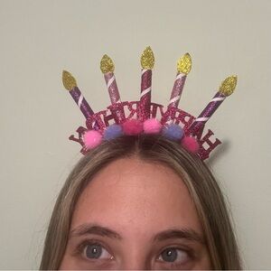 Birthday COMBO: Headband, Shoulder Strap, and Banner